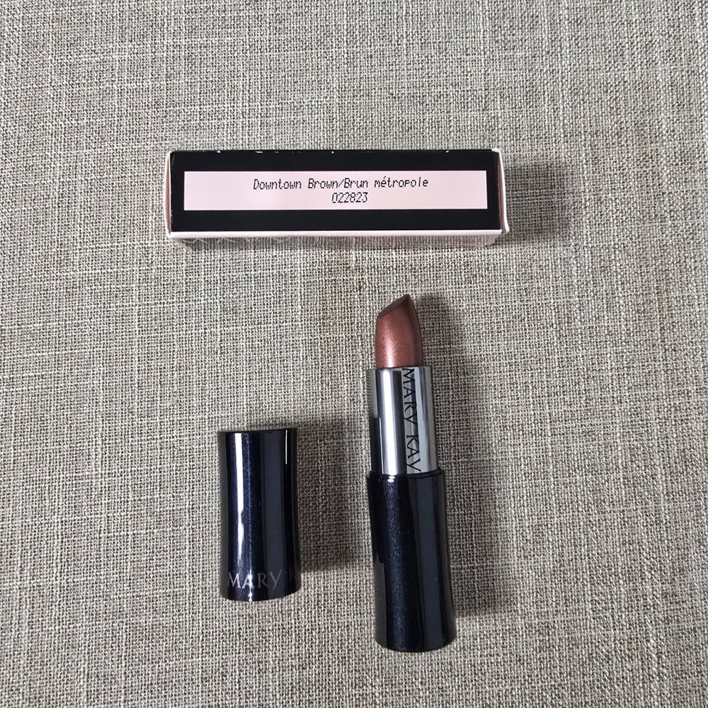 Mary Kay Womens Creme‎ Lipstick Downtown Brown 022823 13 oz Discontinued USA